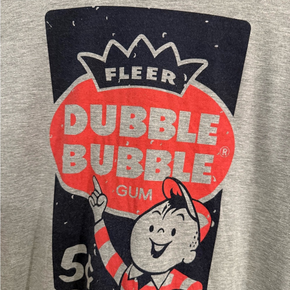Fleer Dubble Bubble Kids Graphic Tee - Heather Gray - Picture 3 of 4